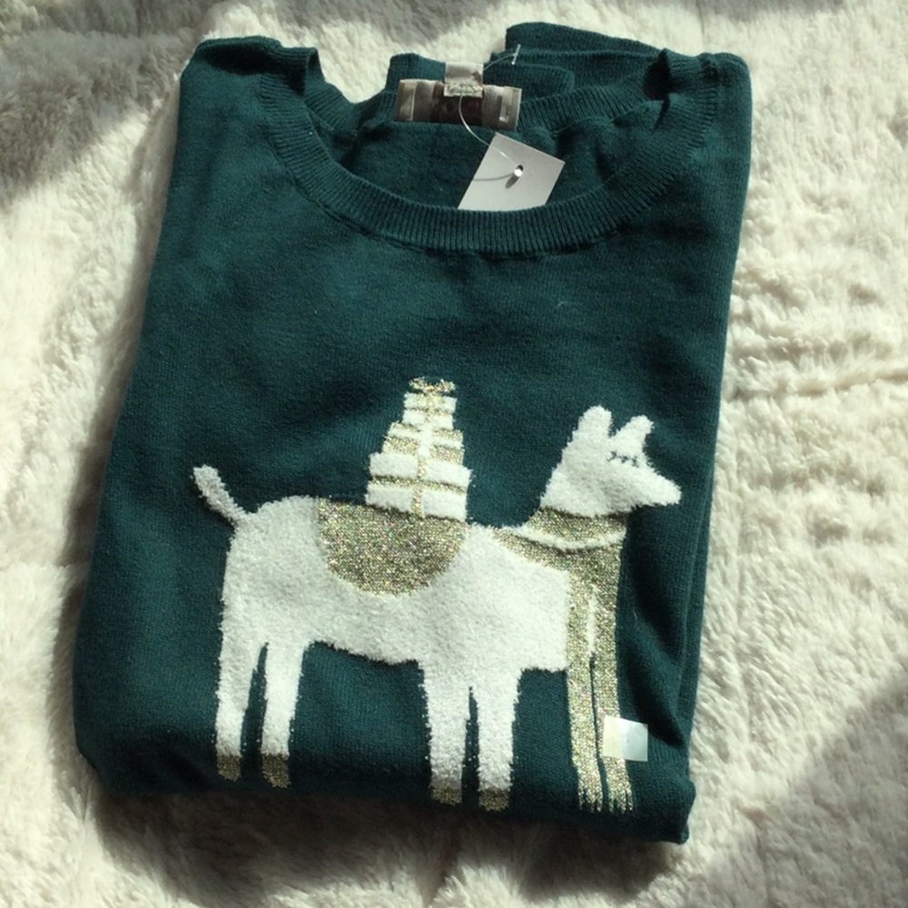 Loft Outlet Llama Holiday Sweater